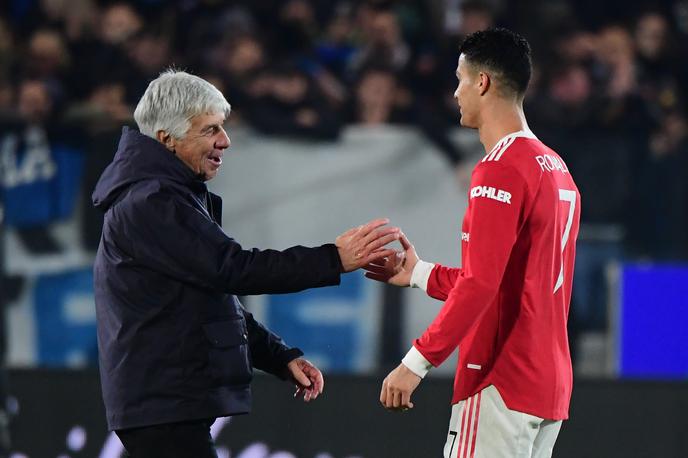 Ronaldo Gasperini | Po dvoboju je Gian Piero Gasperini spregovoril z dvakratnim strelcem Cristianom Ronaldom. | Foto Reuters