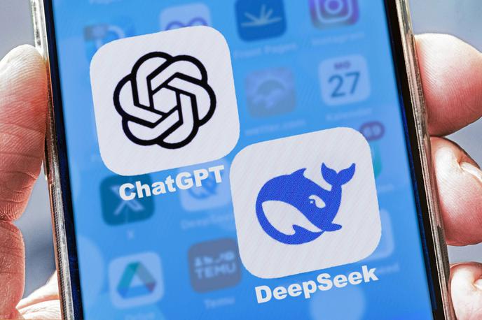 Deep Seek | DeepSeek je v tem tednu presegel ameriški ChatGPT po številu prenosov v Applovi trgovini z aplikacijami, kar je povzročilo paniko med vlagatelji v delnice tehnoloških podjetij. | Foto Guliverimage