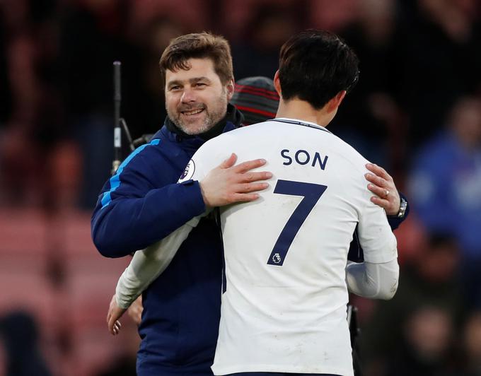 Son Heung-Min je v zadnjem obdobju najboljši strelec Pocchetinove čete. | Foto: Reuters