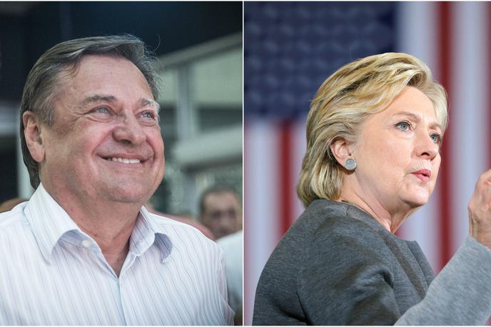 Zoran Janković in Hillary Clinton | Foto Ana Kovač, Reuters