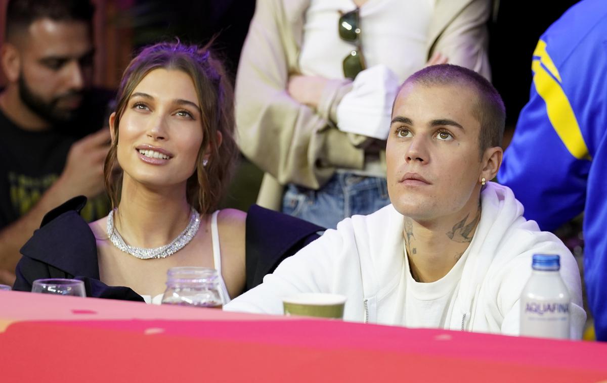 Justin in Hailey Bieber | Justin z ženo Hailey, s katero sta se poročila leta 2018. | Foto Guliverimage