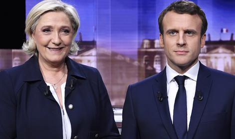 V drugi krog v Franciji gresta Macron in Le Penova