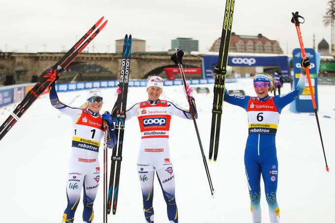 Anamarija Lampič je bila zadovoljna s tretjim mestom. Jutri jo v Dresdnu čaka še ekipni šprint. | Foto: Guliverimage/Vladimir Fedorenko