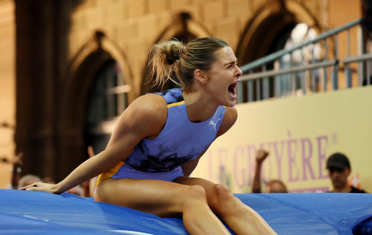 Nina Kennedy, Zürich, diamantna liga | Avstralka Nina Kennedy je na mitingu diamantne lige v Zürichu s 4,91 m postaila najboljši izid sezone v skoku ob palici. | Foto Reuters