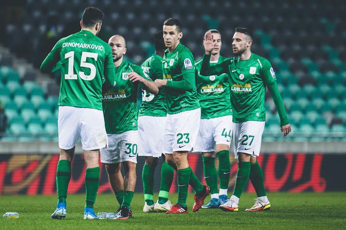 Nogometaši Olimpije so v sredo ugnali Muro z 1:0 in se vodilnemu Mariboru (s tekmo manj) približali na -5. | Foto: Grega Valančič/Sportida