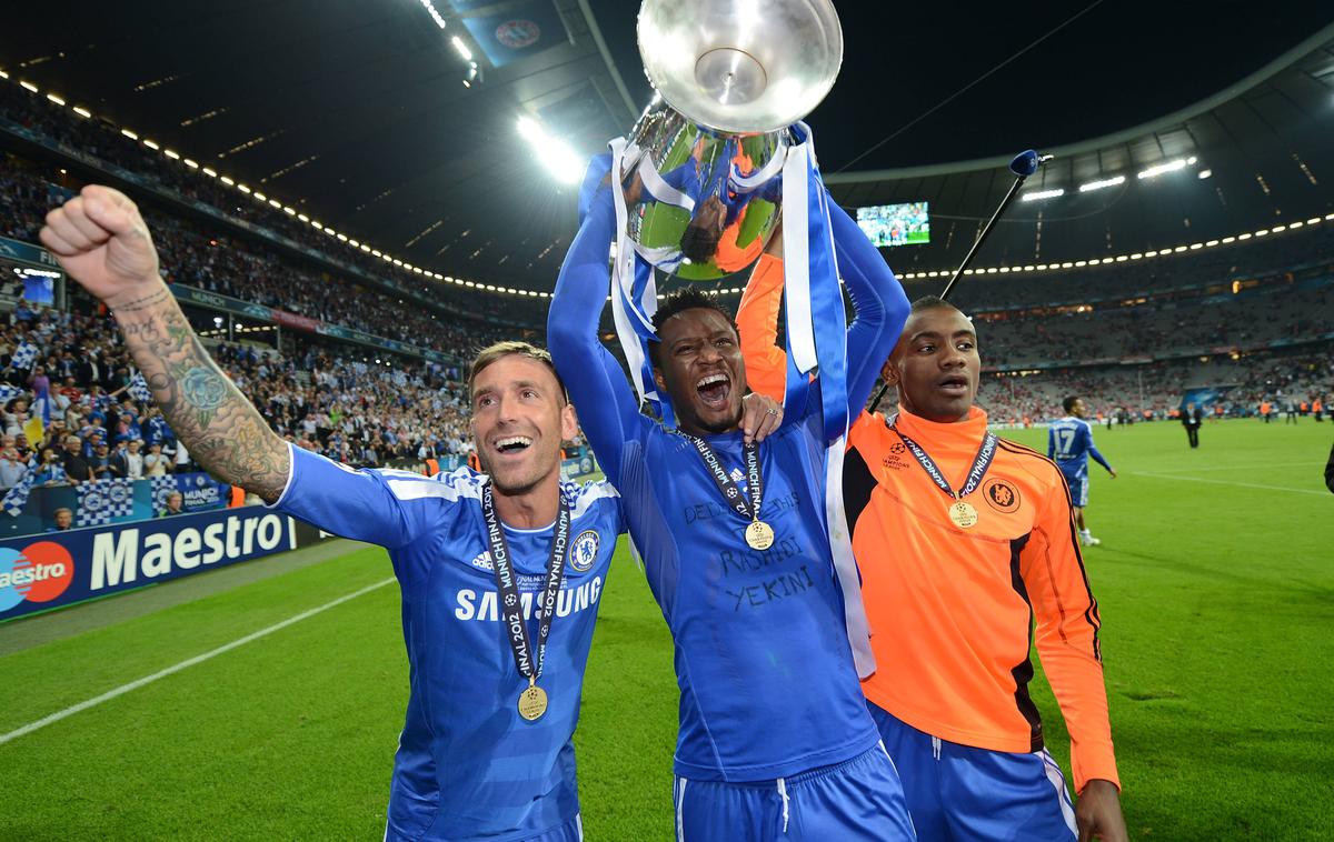 John Obi Mikel | John Obi Mikel je pri 35. končal kariero. Takole se je leta 2012 veselil naslova v ligi prvakov. | Foto Guliverimage