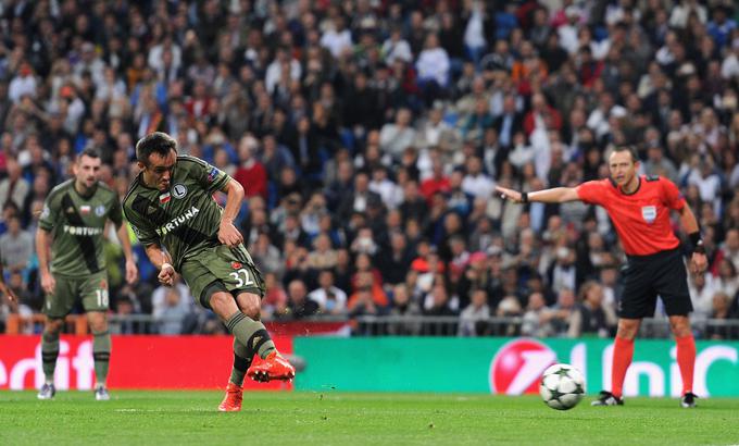 Zadel je tudi pred dvema tednoma na kultnem štadionu Santiago Bernabeu v Madridu. | Foto: Guliverimage/Getty Images