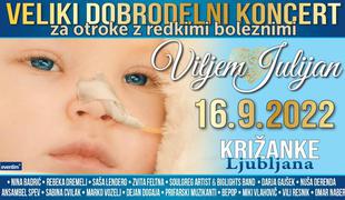 Dobrodelni koncert Viljem Julijan za otroke z redkimi boleznimi