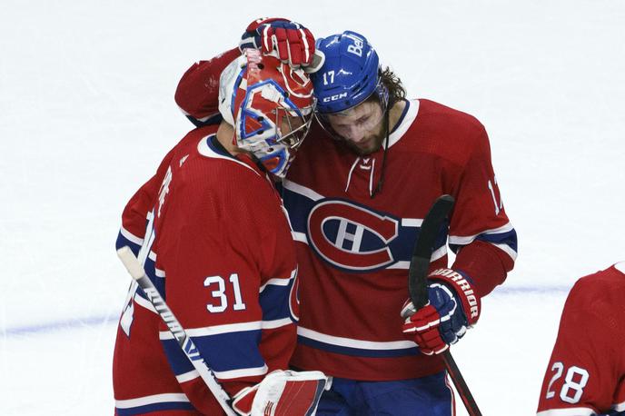 Montreal Canadiens Vegas Golden Knights | Junaka velike zmage Montreala. Vratar Carey Price, ki je zaustavil 43 strelov, in Josh Anderson, ki je najprej izsilil podaljšek, nato pa odločil zmagovalca. | Foto Guliverimage