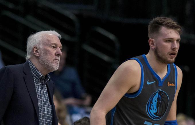 Gregg Popovich zelo spoštuje mladega slovenskega asa. | Foto: Reuters