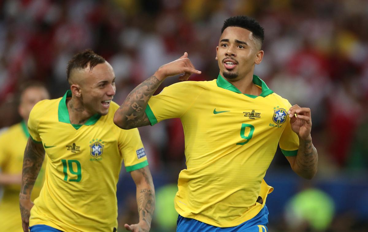 Gabriel Jesus | Gabriel Jesus je bil z golom, asistenco in rdečim kartonom glavni akter finala, ki je osrečil njegovo Brazilijo. | Foto Reuters