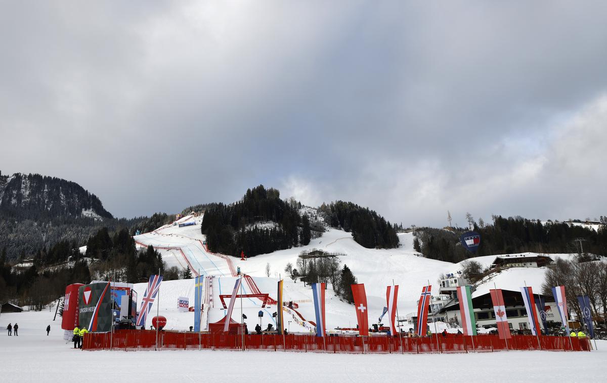 Kitzbühel | Lani na pokalu Hahnenkamm navijači niso bili dovoljeni. | Foto Reuters