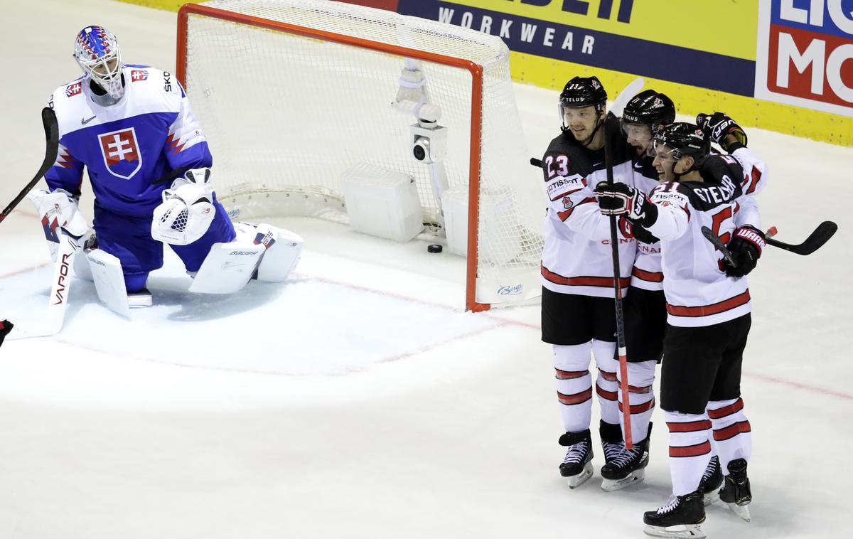 Kanada Slovaška, SP 2019 | Kanadčani so po infarktni končnici ugnali Slovaško. | Foto Reuters