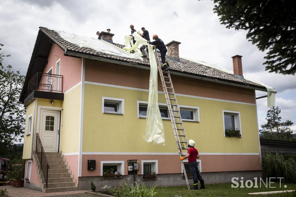 Posledice toče v Črnomlju, v Beli krajini.