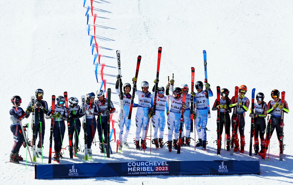 Ekipna paralelna tekma | Američani so bili najboljši na ekipni tekmi. | Foto Reuters