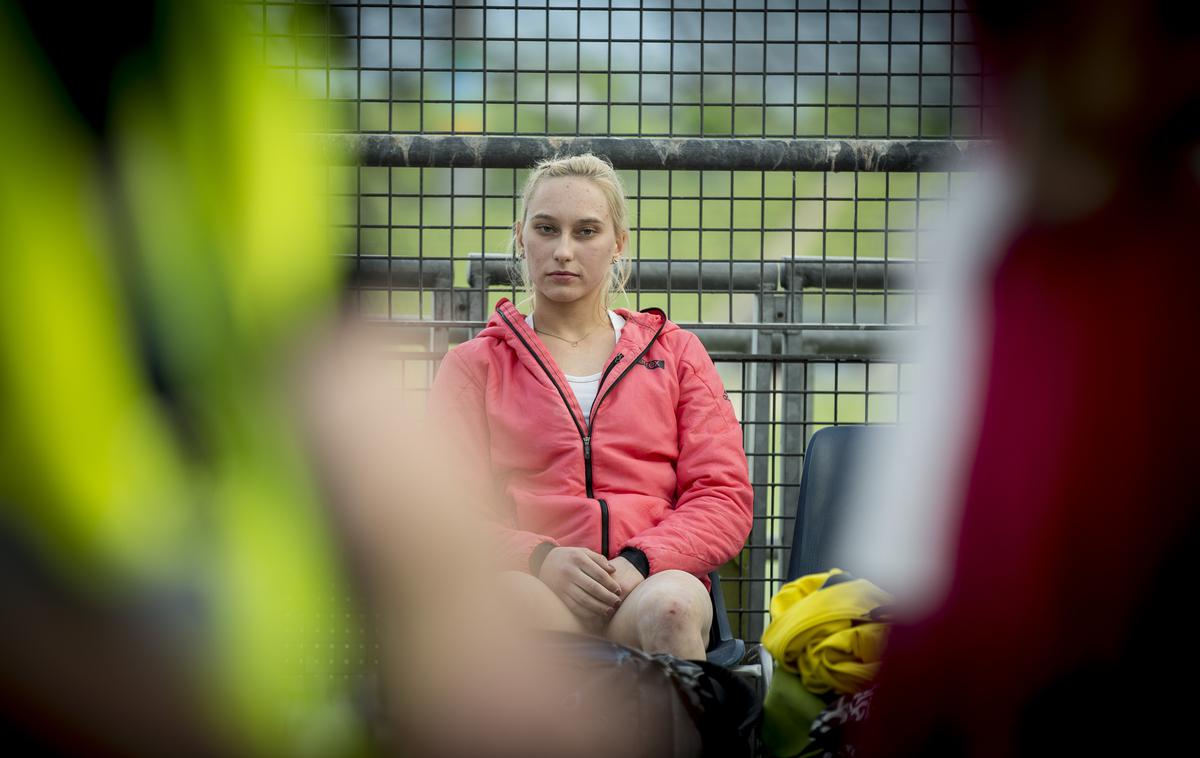 Janja Garnbret IFSC WORLD CUP MUNICH | Tudi Janja Garnbret je "samo" človek. | Foto Ana Kovač