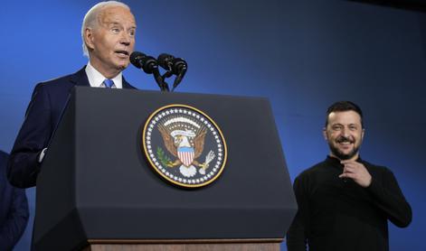 Biden predstavil Zelenskega: "Dame in gospodje, predsednik Putin." #video