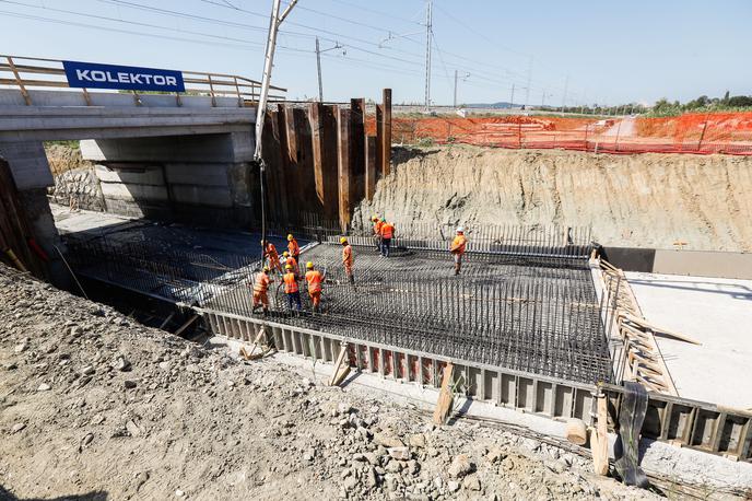 Gradnja izvlečnega tira na železniški progi Divača - Koper | Foto STA