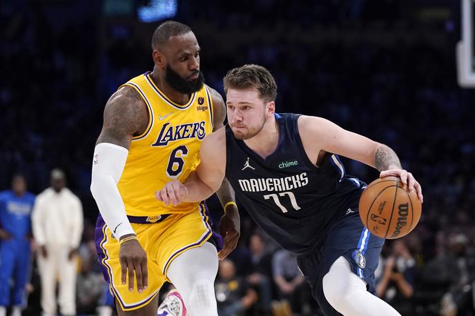 Luka Dončić LeBron James | LeBron James in Luka Dončić v isti ekipi? Na tekmi All-Star sta že bila soigralca. | Foto Guliverimage