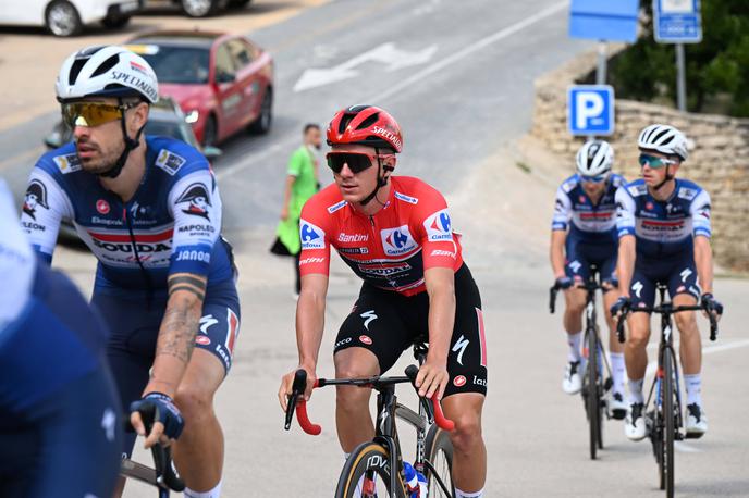 Remco Evenepoel Vuelta 2023 | Remco Evenepoel zbira bonifikacijske sekunde. Za vsak primer.  | Foto Guliverimage