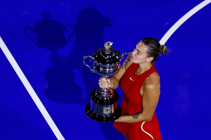 Arina Sabalenka | Arina Sabalenka je že drugič zapored zmagala OP Avstralije. | Foto Guliverimage