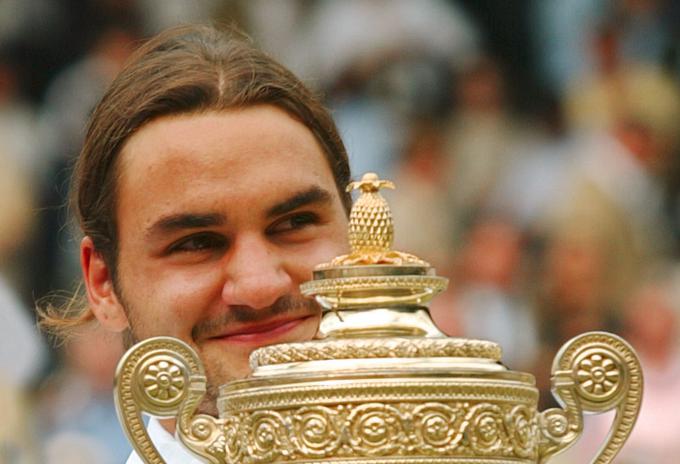 Roger Federer je prvič v Wimbledonu slavil leta 2003. | Foto: Guliverimage/Getty Images