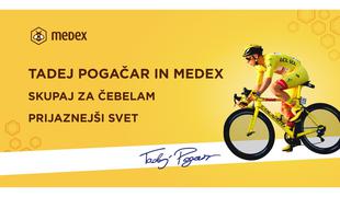 Tadej Pogačar in Medex: skupaj za čebelam prijazen svet