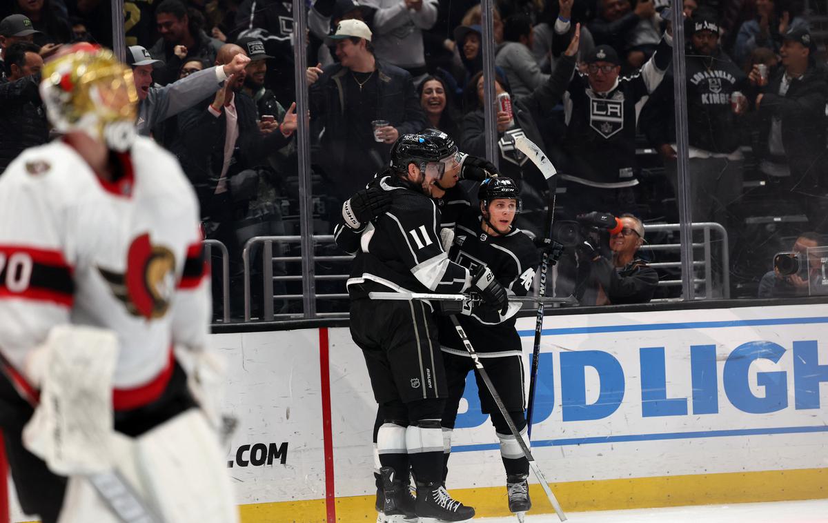 Anže Kopitar Los Angeles Kings Ottawa Senators | Kralji so v podaljšku premagali Ottawo. | Foto Reuters