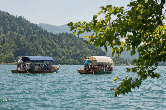 pletnarji Bled pletna jezero | Slovenska zgodba se je začela, ko so pred približno 1.500 leti na zdajšnje slovensko ozemlje prišli govorci jezika, iz katerega se je v nekaj stoletjih razvila slovenščina. | Foto Bor Slana