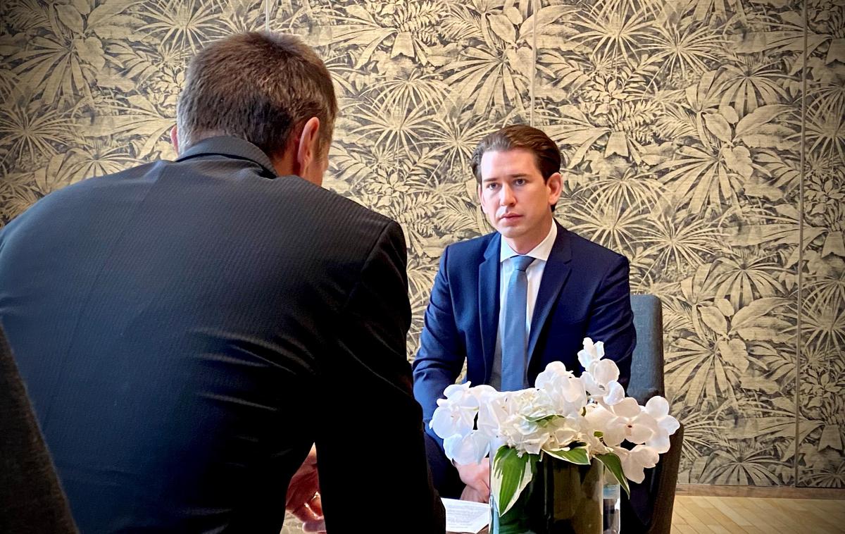 Sebastian Kurz | Sebastian Kurz med pogovorom za Siol.net. | Foto Rajko Gerič