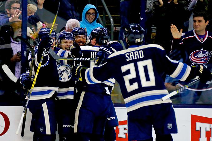 Hokejisti Columbus Blue Jackets so najlepše presenečenje prve polovice rednega dela sezone. | Foto: Getty Images