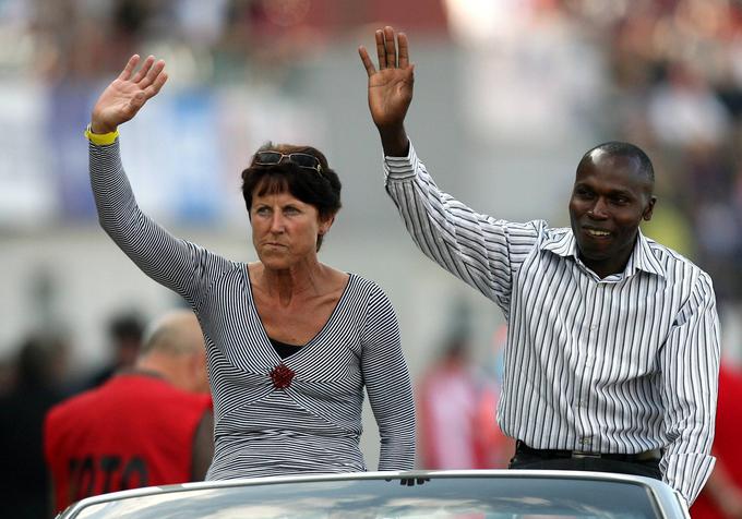 Jarmila Kratochvilova in Wilson Kipketer v Ostravi leta 2009. | Foto: Guliverimage/Vladimir Fedorenko