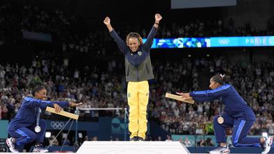 Brazilka, ki se ji priklanja tudi kraljica gimnastike Simone Biles #video