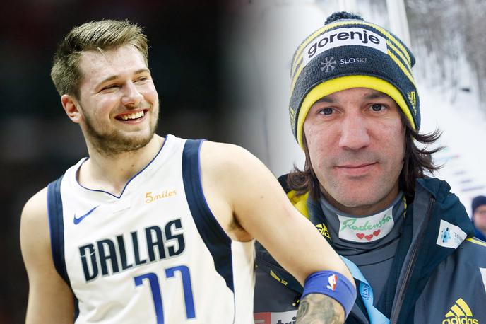 Luka Dončić Primož Peterka | Dve osebi, ki sta pri slovenski javnosti zelo priljubljeni. Luka je še vedno aktiven, Primož pa je s kariero že zaključil in zdaj dela kot trener.