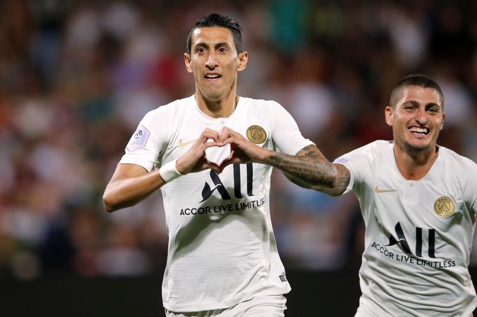 PSG Angel Di Maria | PSG je po 14 krogih pri 33 točkah. | Foto Reuters