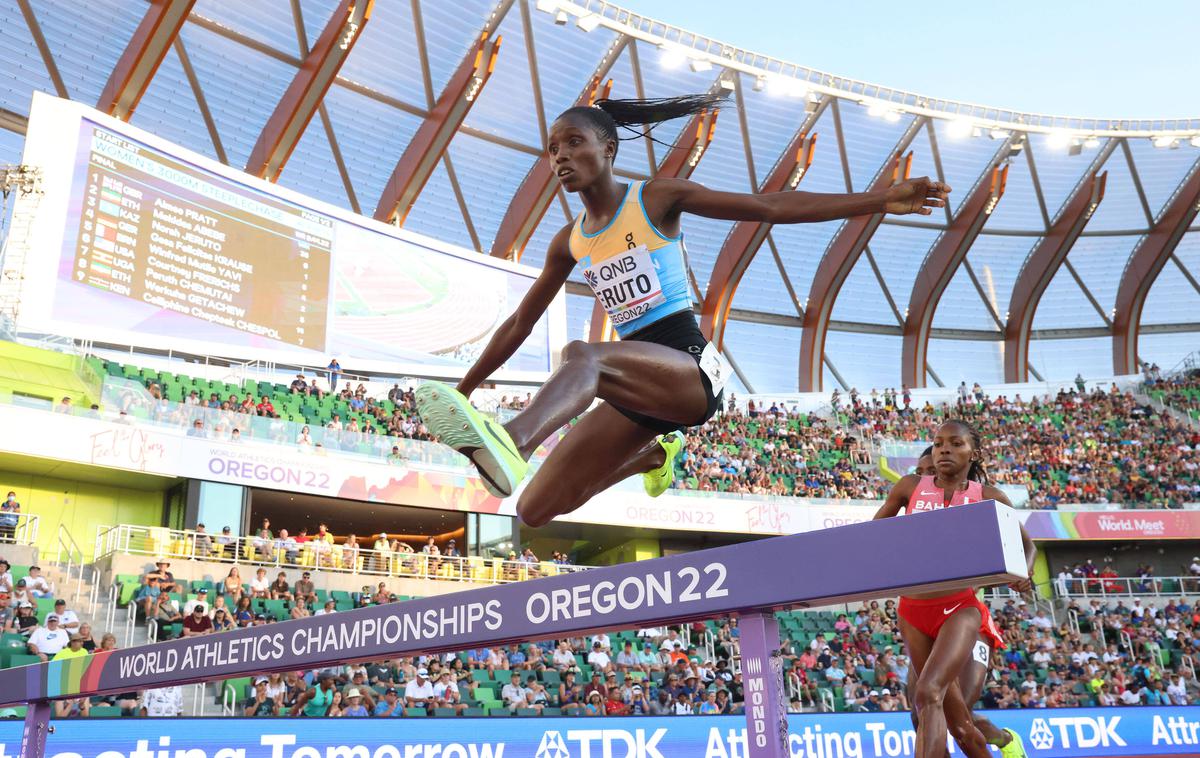 Norah Jeruto | Norah Jeruto je na lanskem SP v Eugenu osvojila zlato v teku na 3000 m z zaprekami. | Foto Guliverimage