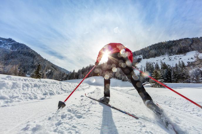 tek na smučeh | Tek na smučeh bi lahko postal uspešnica covidne zime. Poteka na prostem, zagotavljanje medsebojne razdalje pa je samoumevno. | Foto Getty Images