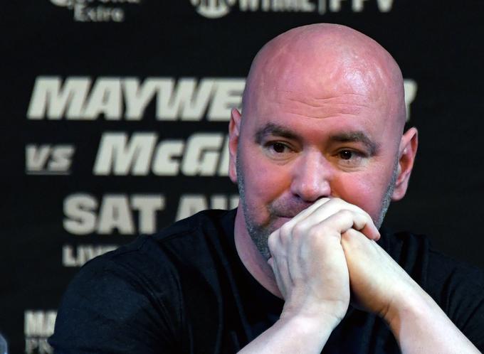 Dana White je bil po dogodku tako jezen, da s kuro, ki mu nosi zlata jajca, noče imeti več opravka. Najbrž si bo premislil, ko se glava ohladi.  | Foto: Getty Images