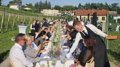 V Mariboru priredili čarobno večerjo med vinogradi