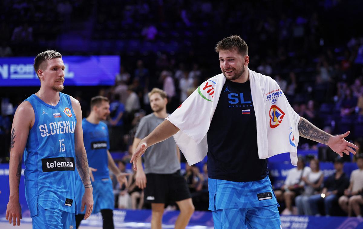 Luka Dončić Slovenija | Slovenska košarkarska reprezentanca se bo v sredo za preboj v polfinale svetovnega prvenstva potegovala proti Kanadi. | Foto Reuters