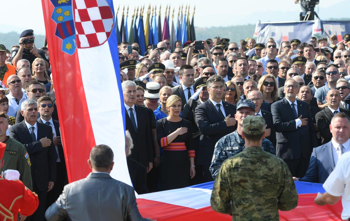 Nevihta, Knin | Hrvaška proslavlja obletnico akcije Nevihta, ki je leta 1995 pripeljala do konca vojne v tej državi | Foto STA