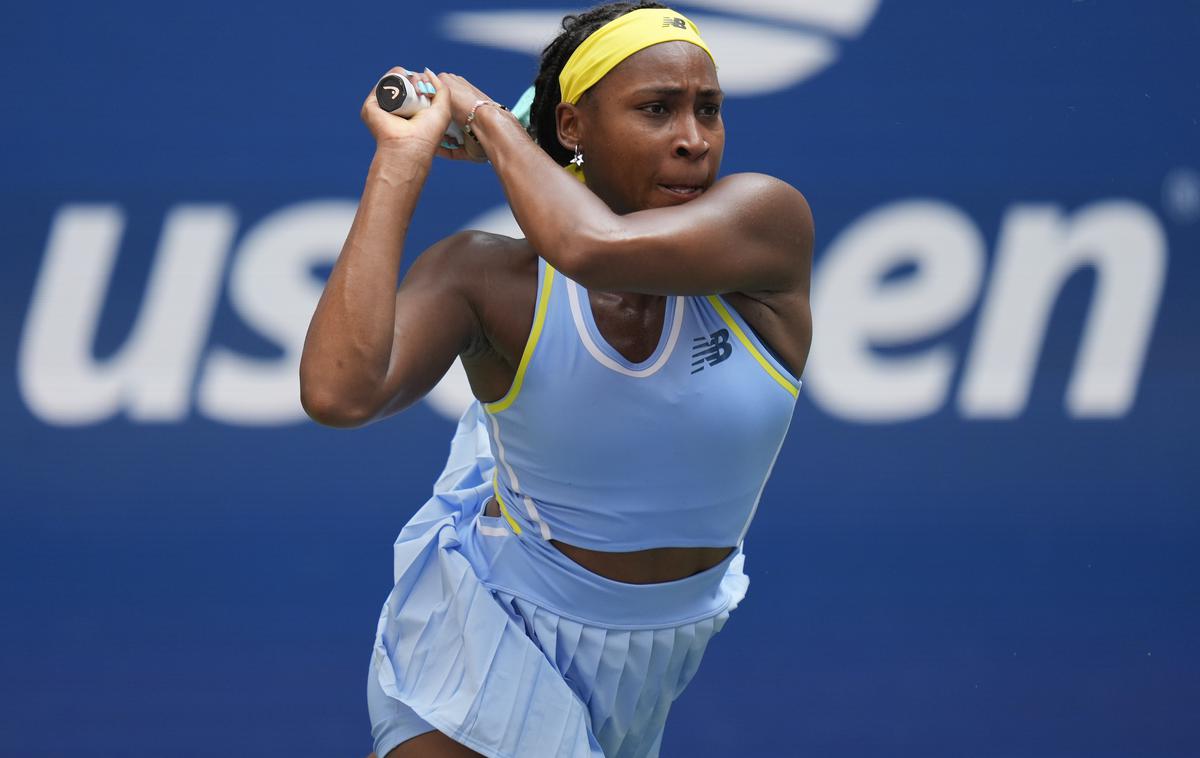 Coco Gauff | Američanka Coco Gauff se je zanesljivo uvrstila v drugi krog tekmovanja za odprto prvenstvo ZDA. | Foto Guliverimage