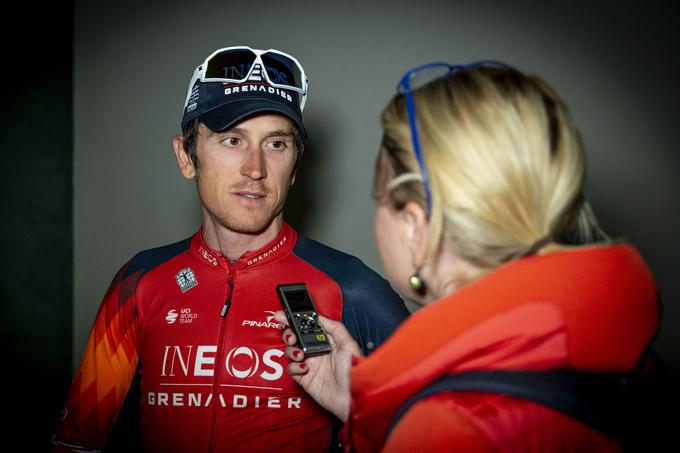 Geraint Thomas med pogovorom za Sportal. | Foto: Ana Kovač