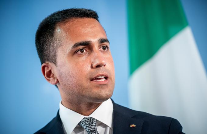 Italijanski zunanji minister Luigi Di Maio je opozoril na resnost razmer na jugu države. | Foto: Reuters