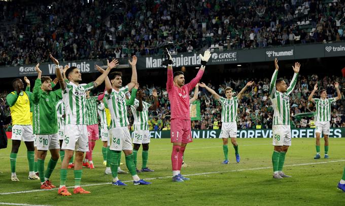 Betis spada v širši krog največjih kandidatov za osvojitev konferenčne lige. | Foto: Reuters