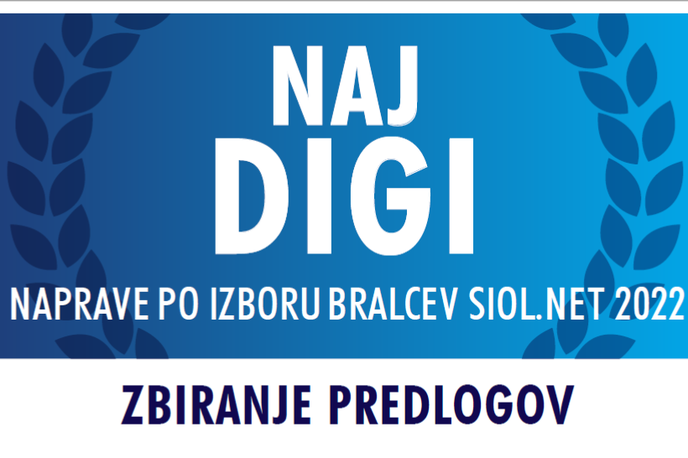 Naj Digi 2022, prvi krog - značka | Januarja poteka prvi krog izbora Naj Digi 2022, v katerem bodo (predvsem) bralci izbrali zmagovalce v enakih kategorijah kot v lanskem izboru. | Foto Siol.net