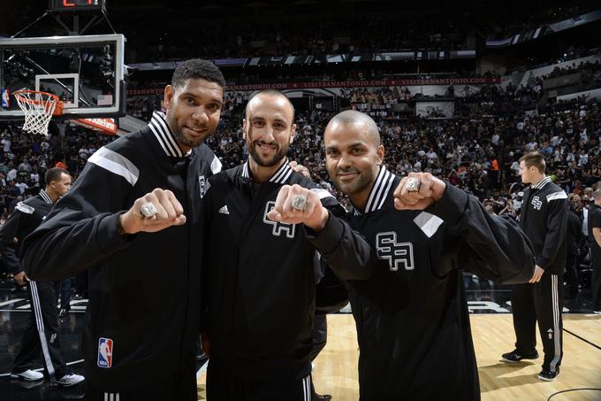 Spomin na zlate čase SA Spurs: Tim Duncan Manu Ginobili Tony Parker | Foto: Guliverimage/Getty Images