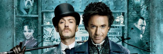 Razuzdani in pretepaški Holmes (Downey Jr.) uspe s pomočjo zvestega pomočnika Watsona (Jude Law) ustaviti okultno združbo pod vodstvom temačnega lorda Blackwooda (Mark Strong). Ta je obsojen na smrt, a Holmesu obljubi, da se bo vrnil in maščeval. Film je režiral Guy Ritchie. • Na voljo v videoteki DKino. | Foto: 