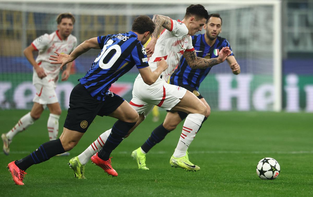 Benjamin Šeško | RB Leipzig je izgubil tudi pri Interju v Milanu, Kevin Kampl je tekmo začel v začetni enajsterici, Benjamin Šeško je v igro vstopil v 61. minuti. | Foto Guliverimage