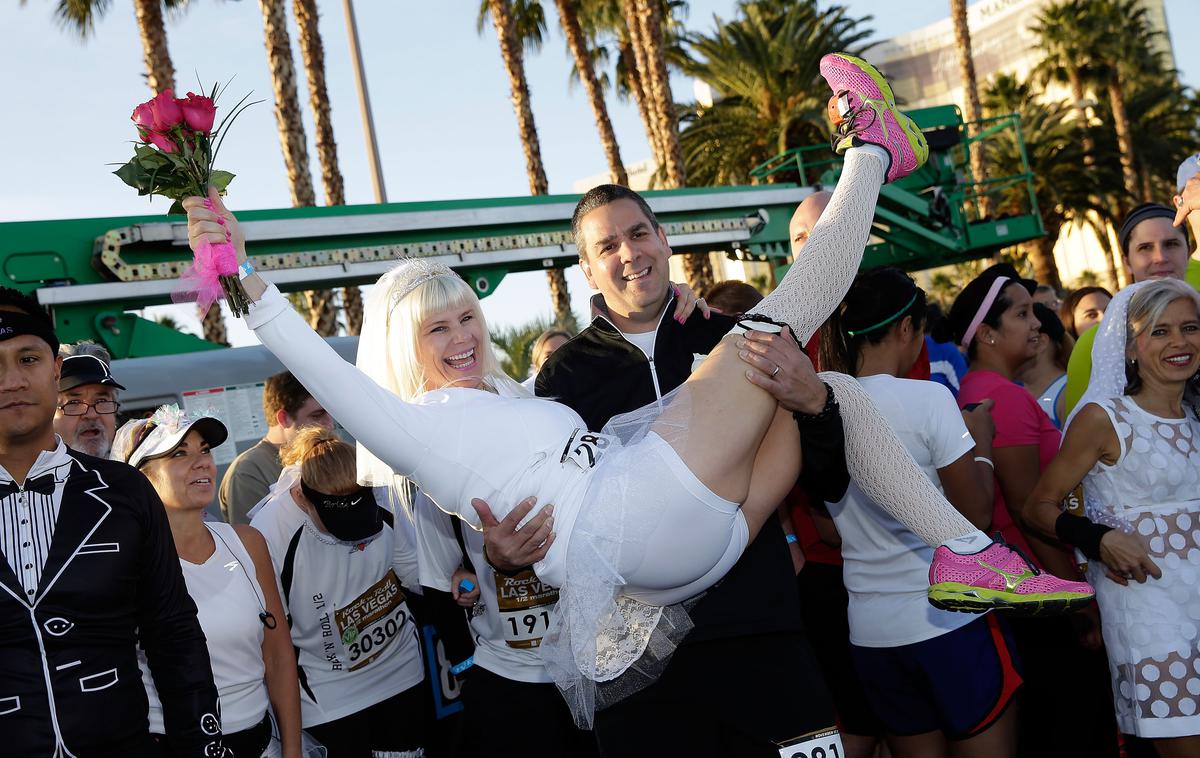 maraton Las vegas | Maraton v Las Vegasu številni izkoristijo tudi za skok pred oltar. | Foto Getty Images